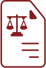 Eine Seite mit einer juristischen Waage als Symbol für einen Bevollmächtigten